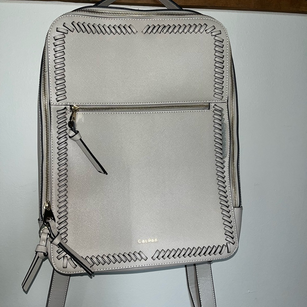 Calpak Kaya 15.5" Laptop Backpack in Stone